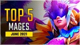 Top 5 Best Mage Heroes in June 2021 | Pharsa Rains Fire! Mobile Legends