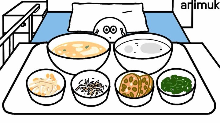 I’m in the hospital! [Healing and Stress-Relieving Food Animation]