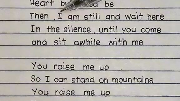 you raise me up