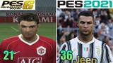 PES 6 VS PES 2021 | PERUBAHAN WAJAH PESEPAKBOLA