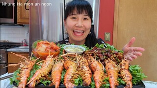 ĐẠI CHIẾN NGUYÊN MÂM TÔM CÀNG XANH NƯỚNG SATE