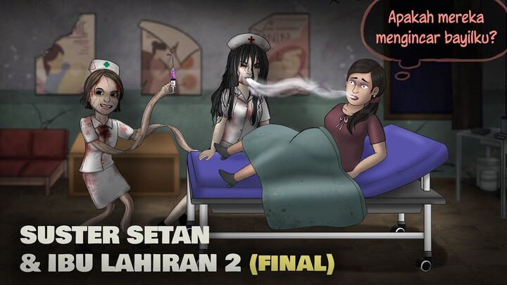 Suster Setan & Ibu Lahiran 2 #HORORKOMEDI _ Kartun Hantu Lucu