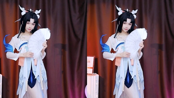 [Ying Er] Chang'e Ru Meng Ling cos × Ji Ming Yue live studio dance screen recording