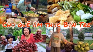 Đi chợ quê ẩm thực Bến Tre. Ăn thử trái Mây Thái, dừa sáp ngon lạ