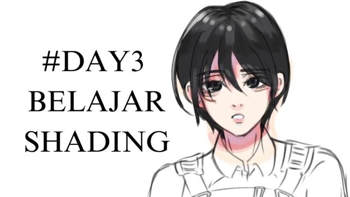 #DAY3 BELAJAR SHADING| Mikasa Ackerman speedpaint| Ibis paint x