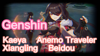 Kaeya Anemo Traveler Xiangling Beidou