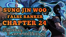 "SOLO LEVELING" CHAPTER 24 | SUNG JIN WOO FALSE RANKER | TAGALOG ANIME REVIEW