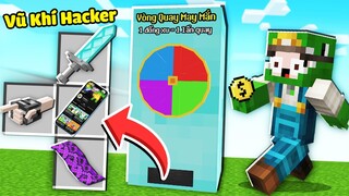 Minecraft Bedwars, Nhưng Sở Hữu Vòng Quay May Mắn Nhận Được Vật Phẩm Vũ Khí Hacker Troll Noob Team