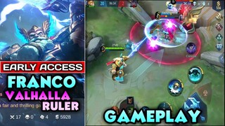 FRANCO VALHALLA RULER GAMEPLAY MOBILE LEGENDS 2020