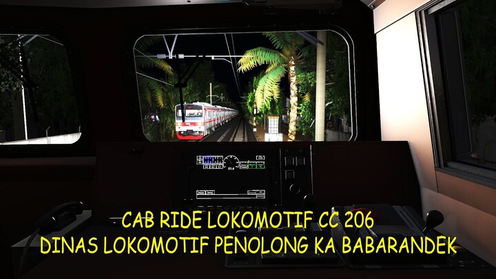 Cab Ride CC 206 Lokomotif Penolong KA Batu Bara Di Pasar Minggu | Trainz Simulator Indonesia