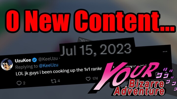 YBA's Updating After 7 Months, It's Embarrassing