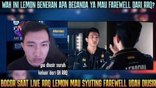 VIRAL BOCOR RRQ LEMON SYUTING FAREWELL? DIUSIH SURUH KELUAR DARI GH RRQ!?