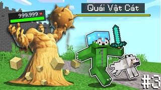 Minecraft 1 Block Siêu Cấp #3 Khám Phá Lâu Đài SIÊU GIÀU và Đại Chiến Quái Vật Cát Siêu Mạnh ??