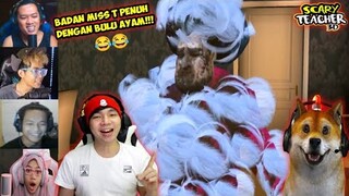 Reaksi Kocak Gamer Ngeprank Miss T Badannya Penuh Dengan Bulu Ayam | Scary Teacher 3D Indonesia