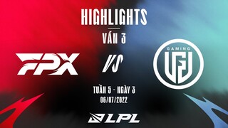 FPX vs LGD | Highlights - Game 3 | Tuần 5 Ngày 3 | LPL Mùa Hè 2022