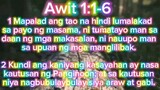 Bible verses tagalog version po Awit 1:1-6