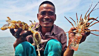 CÀO SÁT HÀNG ĐÁY - BẮT TÔM HÙM | Ngư Dân Miền Tây