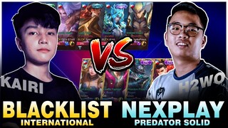 BLACKLIST ITNL vs. NEXPLAY SOLID in Rank! KAIRI vs. H2WO ~ Mobile Legends Ph