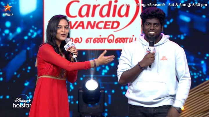 #DjBlack very happy பிரியங்கா 🤣🤣 | Super Singer Season 9