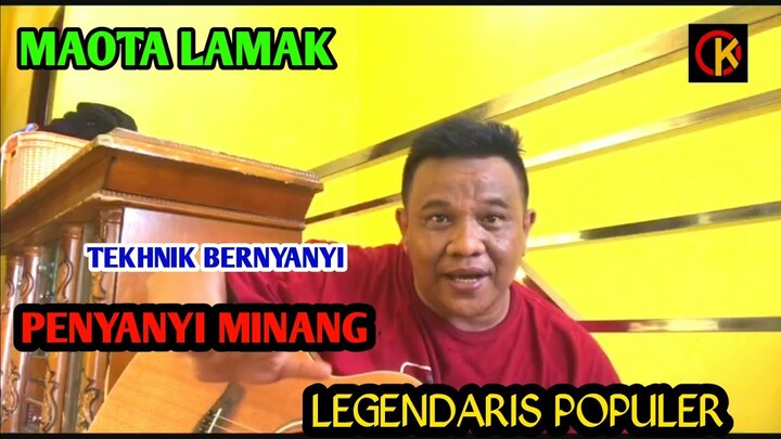 Gaya Bernyanyi artis minang legendaris...yang tidak dimiliki artis pendatang baru....