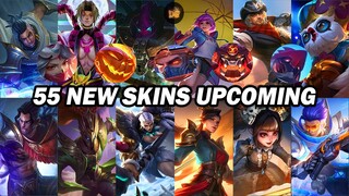 55 NEW UPCOMING SKINS MOBILE LEGENDS!