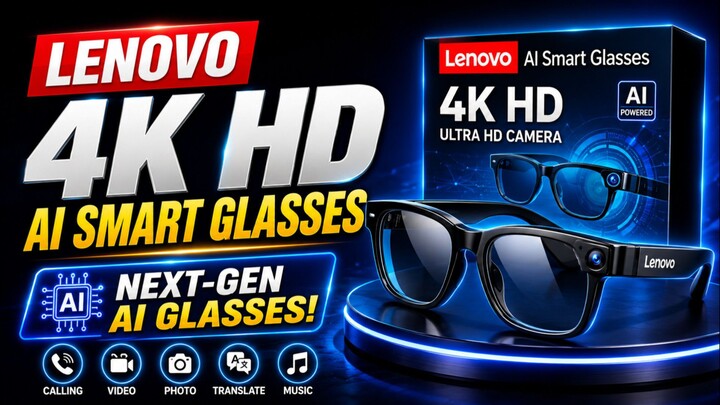 Lenovo 4K HD AI Smart GLASSES Are AMAZING For Camera And Bluetooth Calling