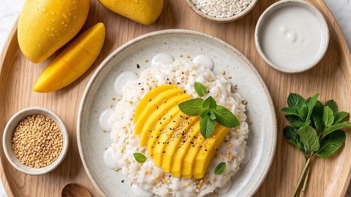 Mango Sticky Rice: The Dessert Thailand Doesn't Want You To Know About #thaifood #viral #dessert