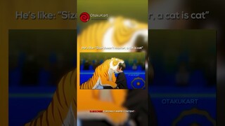 Size doesn't matter, a cat is cat 😂 #anime #animememes #animeedits #shorts