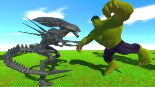 XENOMORPH QUEEN vs. HULK - Animal Revolt Battle Simulator