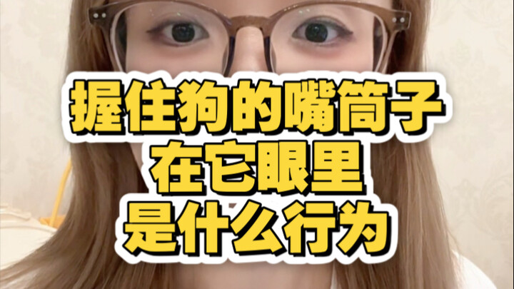 What does holding a dog’s muzzle look like from its perspective?