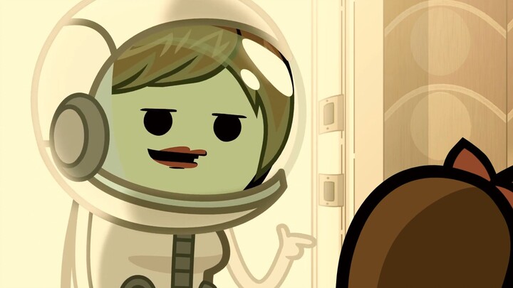 "Cyanide Joy Show" black humor brain hole animation - Astronaut Mom