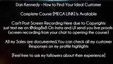 Dan Kennedy Course How to Find Your Ideal Customer download