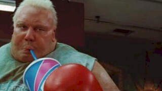 A 400-pound fat man plays boxing with Wolverine. Don't you know that Wolverine's head is made of iro