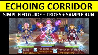 ECHOING CORRIDOR GUIDE RAGNAROK MOBILE : TRICKS AND SAMPLE RUN