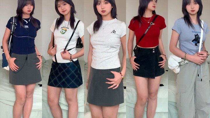 Who says you get what you pay for? Average price: 30 yuan—fitted short-sleeve tops | College girl ou