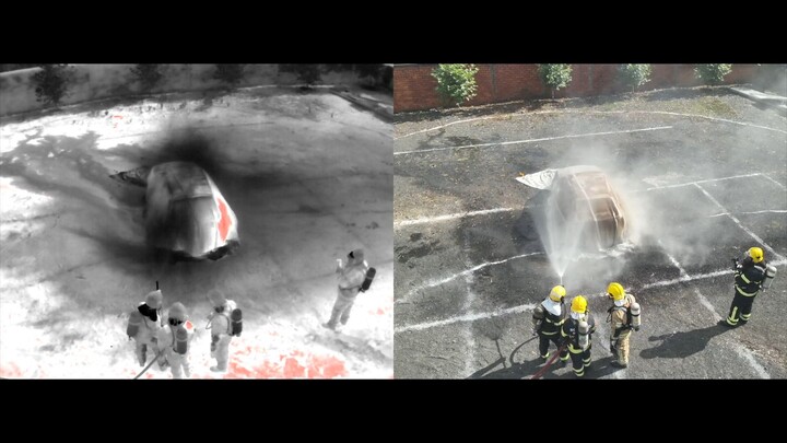 How to contain an electric vehicle fire - Fire Isolator live test Brazil 2025
