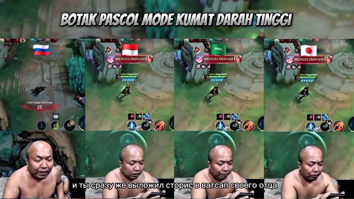 BOTAK PASCOL DARAH TINGGI 4 BAHASA 😂 ~MLBB WTF MOMENT