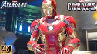 Alone Against AIM with Civil War Armor - Marvel's Avengers Game (4K 60FPS)