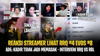 Reaksi Streamer Lihat RRQ #4 EVOS #8 ! R7: Goreng Balik ! Interview Kocak RRQ vs RBL MPL ID S13