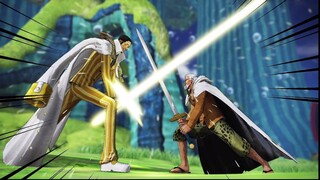 ONE PIECE Admiral Kizaru vs Rayleigh EPIC FIGHT