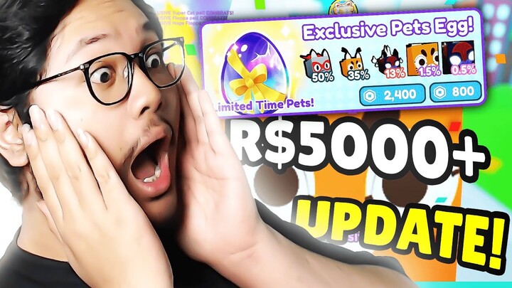 AKU HABISIN 5k+ ROBUX DAN DAPAT BANYAK HUGE DI PET SIMULATOR X!?