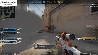 Thần bắn tỉa nhập cầm AWM cân 3 trong làn khói trắng #CSGO