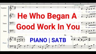 He Who Began A Good Work In You SATB Piano