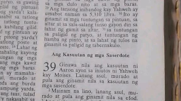Pang Araw Araw na Talata      Exodus 39:1-7