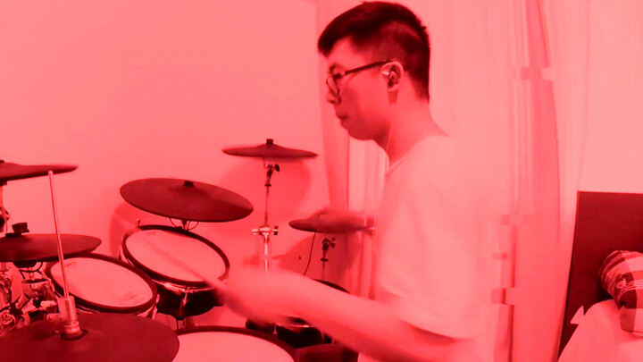 Drum set version of "Stand Alone by Aimer"