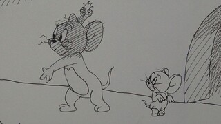 ภาพที่วาดด้วยมือ 929 ภาพเพื่อฟื้นฟู "พายุประทัด" ของ Tom and Jerry