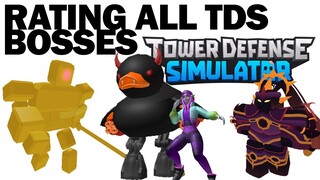 Rating all TDS BOSSES | Tower Defense Simulator | ROBLOX