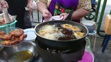 Thai Street Food fried fish-paste balls ทอดมันปลากราย อาหารไทย หอมเครื่องแกงเครื่องเทศ กับข้าวสวย
