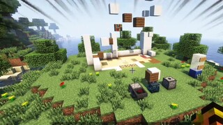 Minecraft: The work of the great god 5 years ago, the fully automatic redstone hut, is this game called childish?