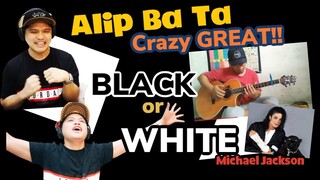 ALIP BA TA - BLACK OR WHITE - Fingerstyle cover  - REACTION